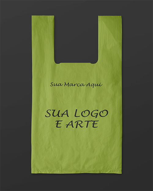 Sacola plástica personalizada para comércio